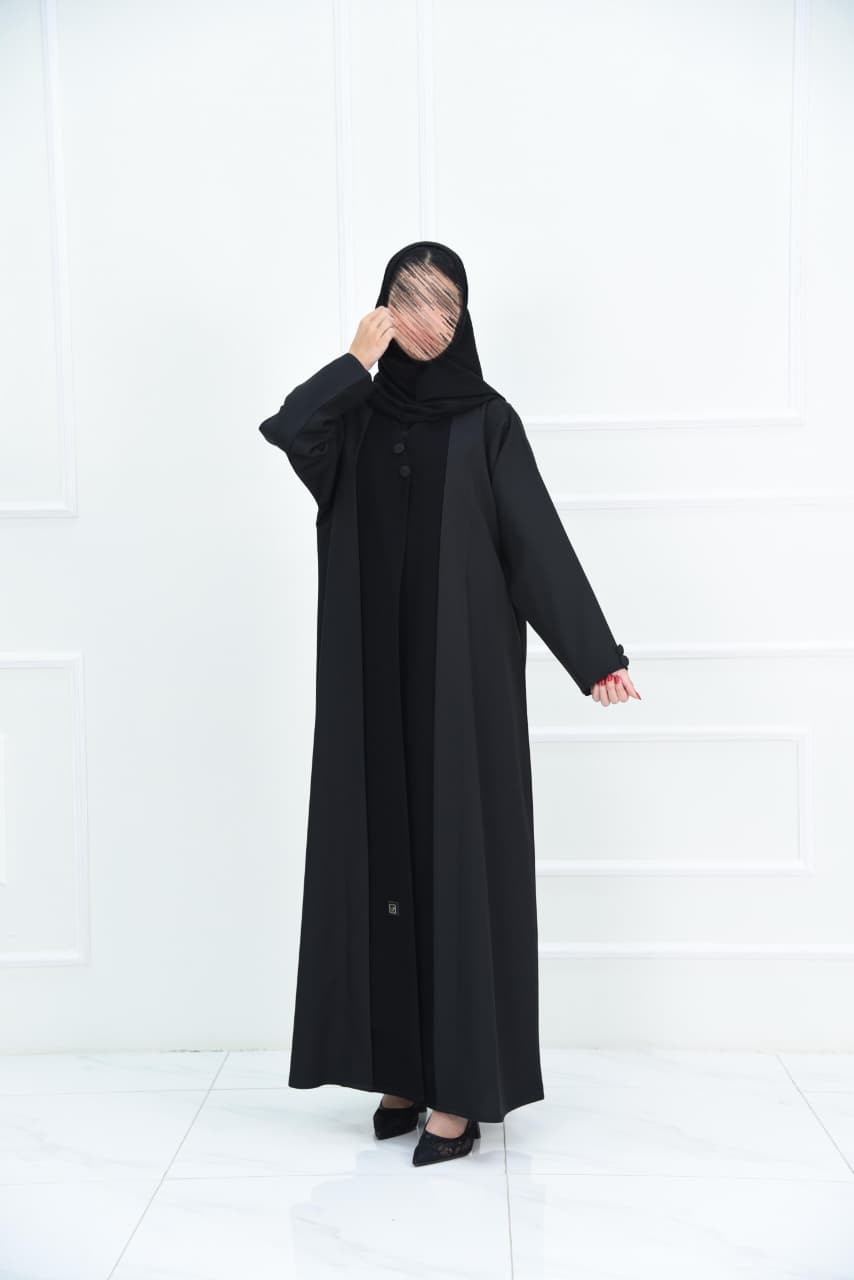 عباية كريب بقصة مميزة من الأمام